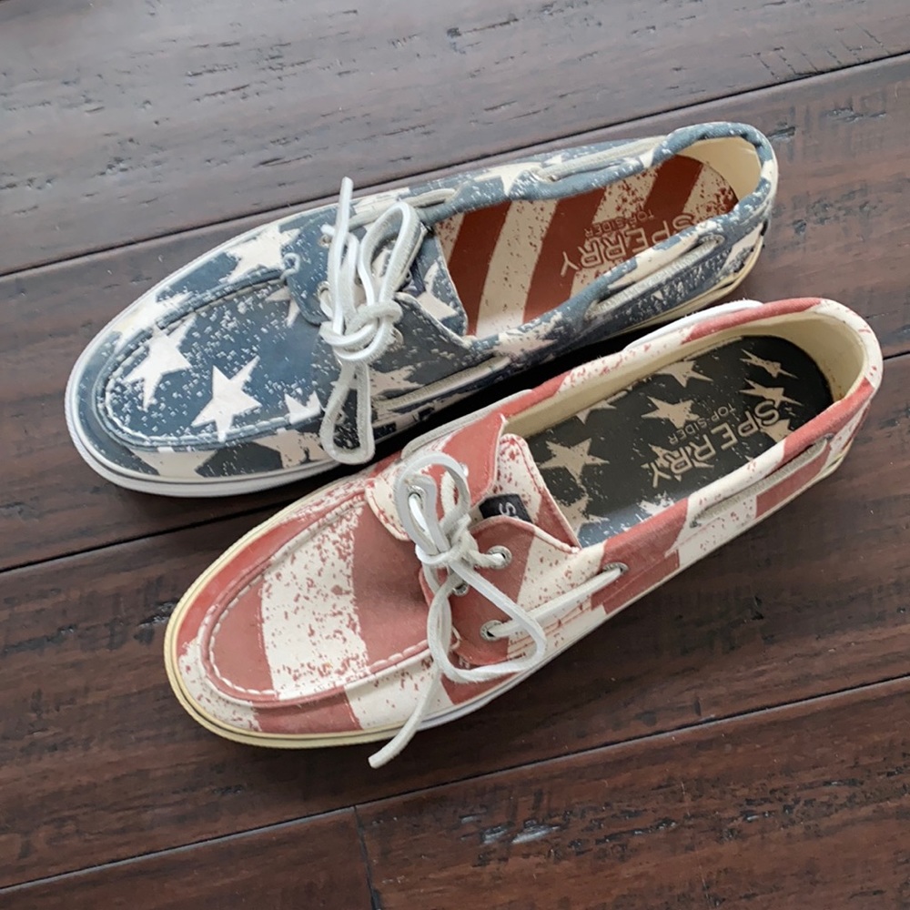 Men’s Sperry’s Size 11 - Red, White And Blue
